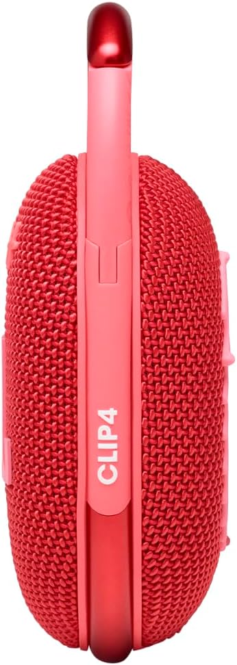 JBL Clip 4 Waterproof Bluetooth Wireless Speaker - Red - T