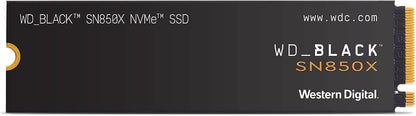 WD_BLACK 2TB SN850X NVMe Internal Gaming SSD Solid State Drive - Gen4 PCIe, M.2 2280, Up to 7,300 MB/s - WDS200T2X0E