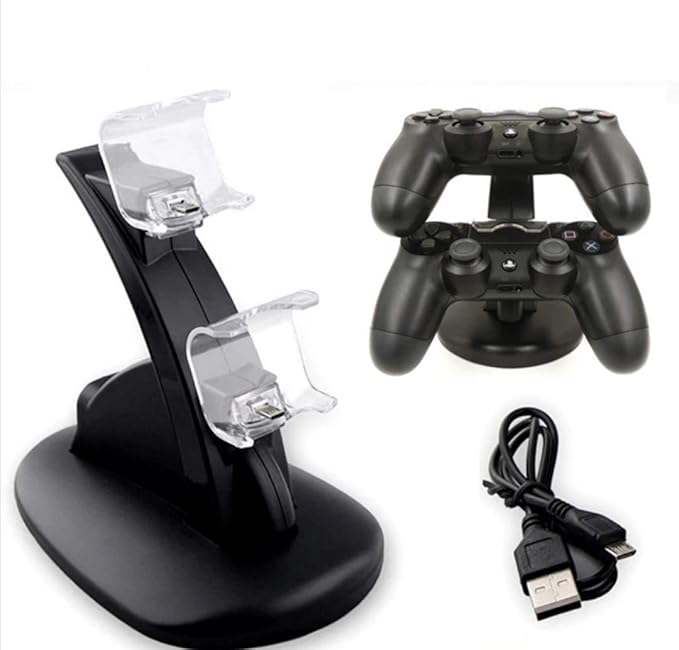 OIVO - USB Dual Controller Charger Power Supply Stand for Sony Playstation 4 Slim - T