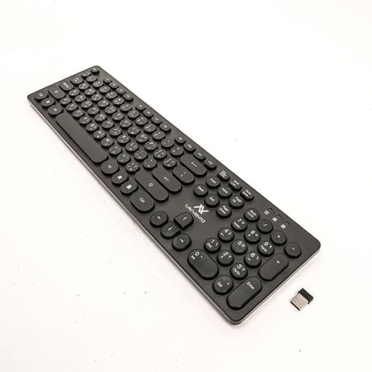 L'avvento (KB206) 2.4G Wireless Keyboard – US+Arabic layout Injection – Black