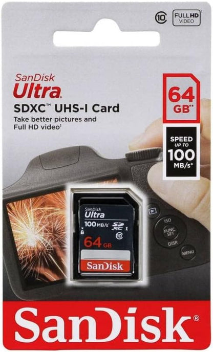 SanDisk Ultra 64GB SDXC Memory Card 100MB/s