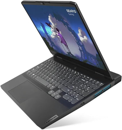 Lenovo IdeaPad Gaming 3 15ARH7 Laptop - Ryzen 7 7735HS, NVIDIA GeForce RTX 4050 6GB GDDR6 Graphics, 16GB DDR5-4800 RAM, 512GB SSD, 15.6" FHD (1920x1080) IPS 250nits 120Hz, Backlit Keyboard - Onyx Grey