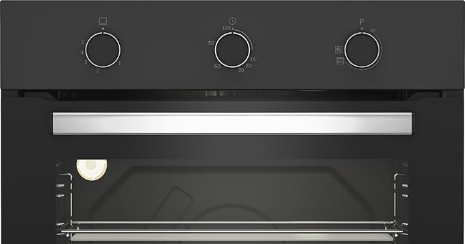 Beko Built-in Gas Oven - 60 cm - Electric Grill - Fan Assisted Cooking - Catalytic Side Walls - Cooling Fan - BBIH12100BC