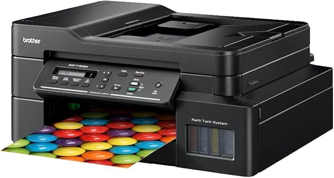 Brother Wireless All In One Ink Tank Printer, DCP T720DW, Automatic 2 Sided Features, Mobile & Cloud Print And Scan, High Yield Ink Bottles