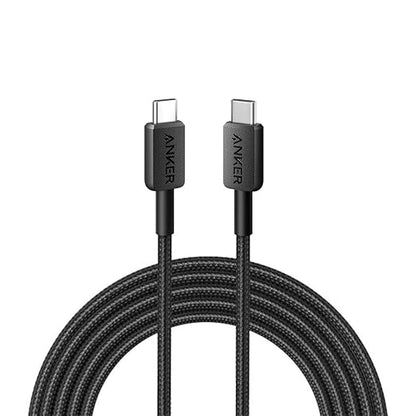 Anker 322 USB-C to USB-C Cable 6 fT USB C Charger Cable for MacBook Pro 2020, iPad Pro 2020, Switch, Samsung Galaxy S20 Plus S9 S8 Plus + 18 months Local Warranty