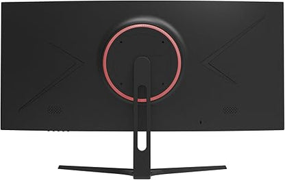 CRUA 30" Curved Gaming Monitor, 144Hz(HDMI)/200Hz(DP) Ultrawide Computer Monitor, WFHD(2560 * 1080P) VA Screen,21:9,1500R,99% sRGB, PC Monitors Support FreeSync, Support Wall Mount- Black