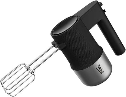 BEKO Hand Mixer, 4 Speeds, 500 Watts, Black x Stainless - HMM 81504 BX