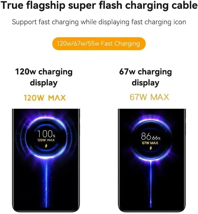 Charging Cable Very Fast With Mi Turbo Charger (6A (120W))