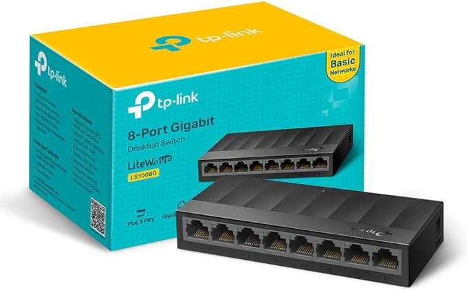 TP-Link LS1008G 8 Switch Unmanaged Gigabit Ethernet