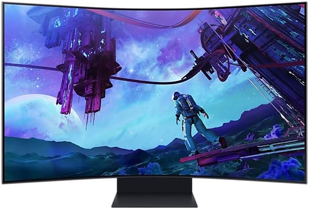 Samsung 55-Inch Odyssey Ark 2nd Gen, UHD, Mini LED, 4K Smart Gaming Monitor, 165hz & 1ms GtG, Supports AMD FreeSync Premium Pro, Local Warranty