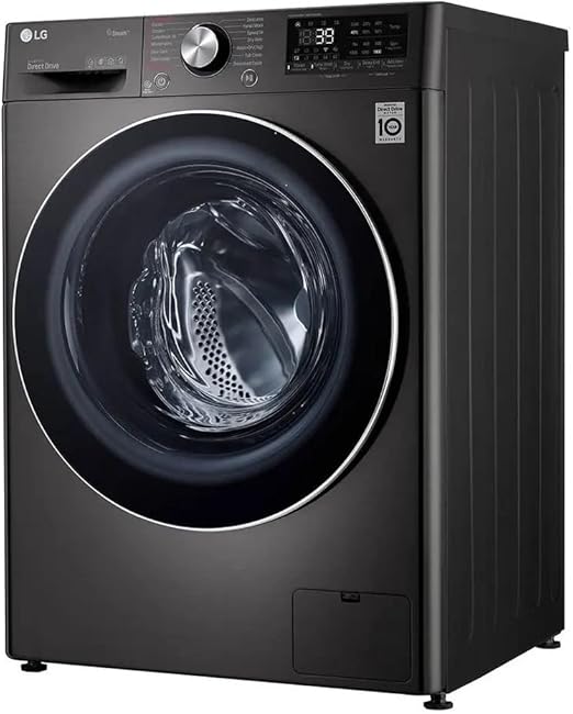 LG Vivace Washing Machine 9/5KG Dryer, with AI DD technology,Black- LG ThinQ™-F4R5VGG2E