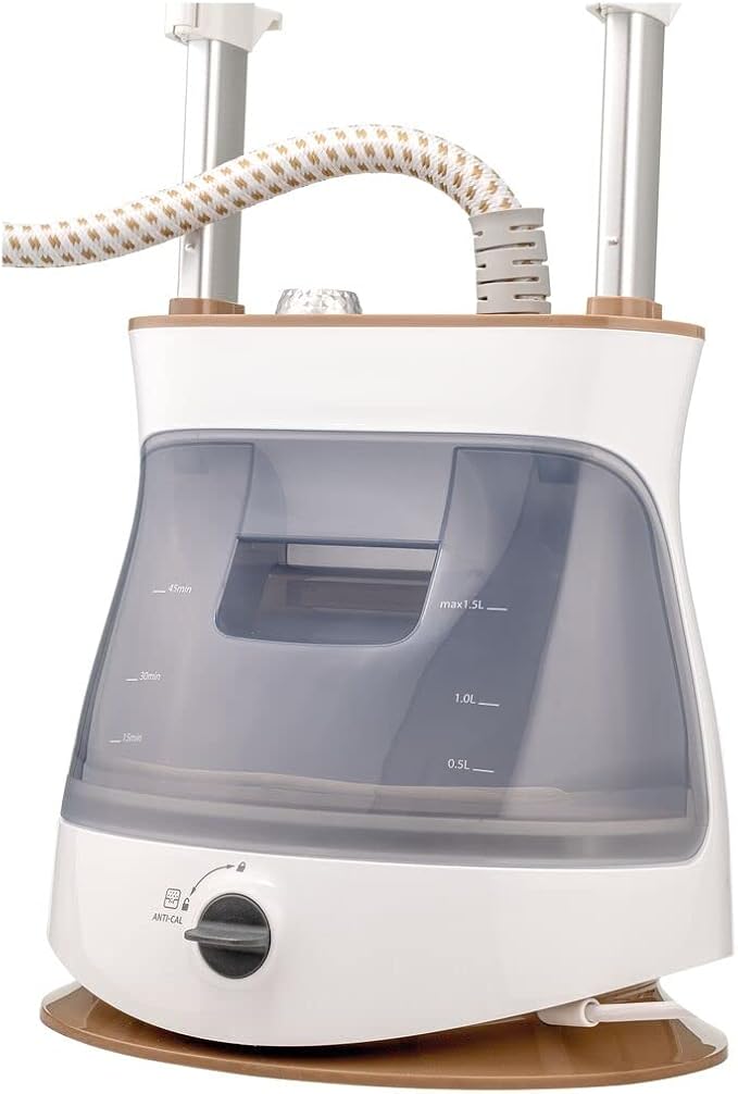 BLACK+DECKER Twin Pole Garment Steamer, 2400W, White - GST2400-B5 - (International warranty)