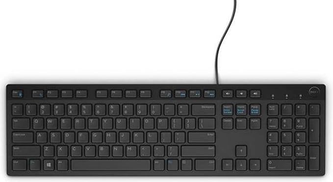 Dell 091A682 KB216 USB QWERTY English(UK Layout) Black Keyboard - Keyboards (Standard, Wired, USB, QWERTY, Black)