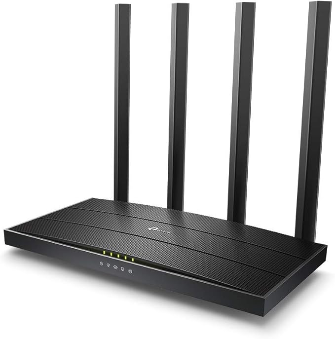 TP-Link AC1200 Wireless Dual Band Full Gigabit Wi-Fi Router, Wi-Fi Speed Up to 867 Mbps/5 GHz + 300 Mbps/2.4 GHz, 4+1 Gigabit Ports, Dual-Core CPU, Parental Control, Easy setup (Archer C6)