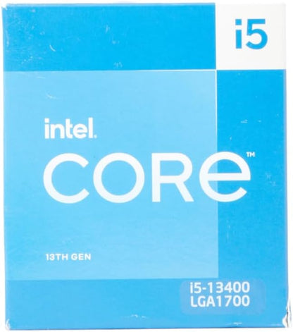 Intel Core i5 13400 13th Generation Desktop PC Processor Box CPU APU 20 MB Cache 10 Cores 16 Threads 4.60 Ghz Clock Speed 3 Years Warranty with Fan LGA 1700 Socket (Graphics Card not Mandatory)