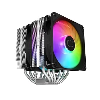 CoolerMaster T620S ARGB CPU Cooler Double Tower 6 Heat Pipe – AMD Ryzen AMD5 / AM4 / AM3+, Intel LGA 1700/1200 / 1151