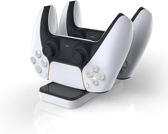 PS5 Controller Charger Station, PS5 Charging Station for Dual Sense Controller, Playstation 5 Accessories - T