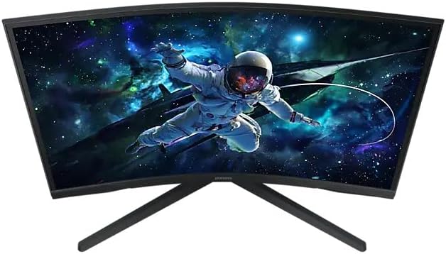 Samsung 27-Inch G55C Odyssey QHD 2K Curved Gaming Monitor, HRDR 10, VA Panel, 1ms MPRT, 165hz with Game Mode, Supports AMD FreeSync, HDMI and DisplayPort, 2 Years Local Warranty