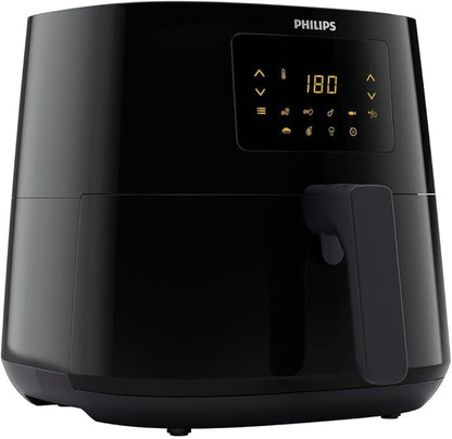 Versuni Philips Essential Air Fryer XL 1.2KG, 6.2L Capacity, Digital Screen,Black – International Warranty – HD9270/90 - T