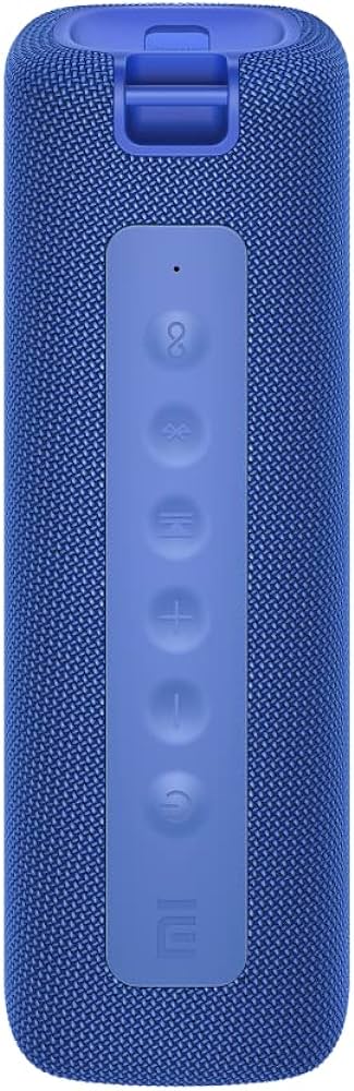 Xiaomi Mi Bluetooth Portable Speaker, 13 Hours Playtime, Built in Microphone, IPX7 Waterproof, Portable Wireless Speaker with Strong Stereo Sound Blue, MDZ-36-DB - T