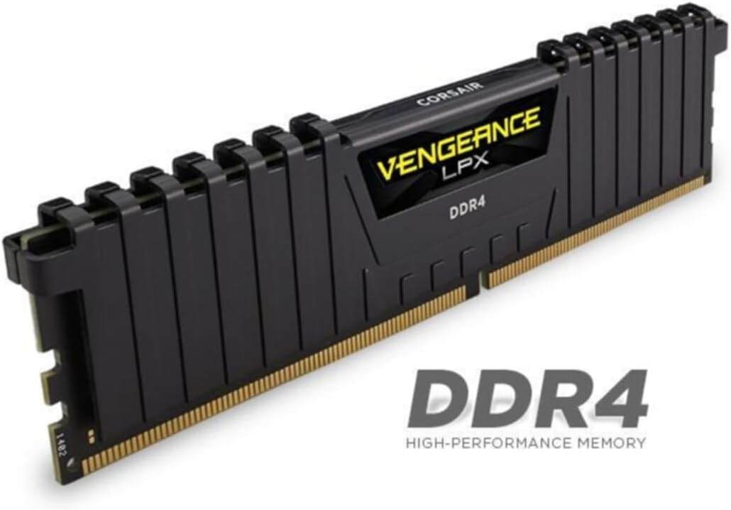 Corsair Vengeance LPX 16GB (1 x 16GB) DDR4 3600 (PC4-28800) C18 Optimized for AMD Ryzen - Black