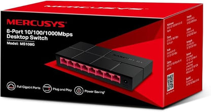 Mercusys 8 PORT 10/100/1000 MBPS SWITCH , MS108G