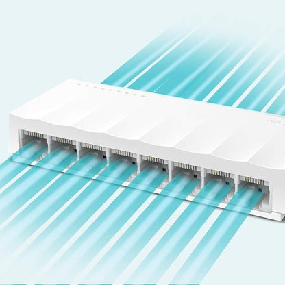 TP-LINK LS1008 Desktop Switch, 8 Ports - White