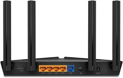 TP Link WiFi 6 AX1500 Archer AX10,Smart WiFi,Triple Core CPU, Gigabit, Dual Band, OFDMA, MU MIMO, Works with Alexa, Wireless Router, Black