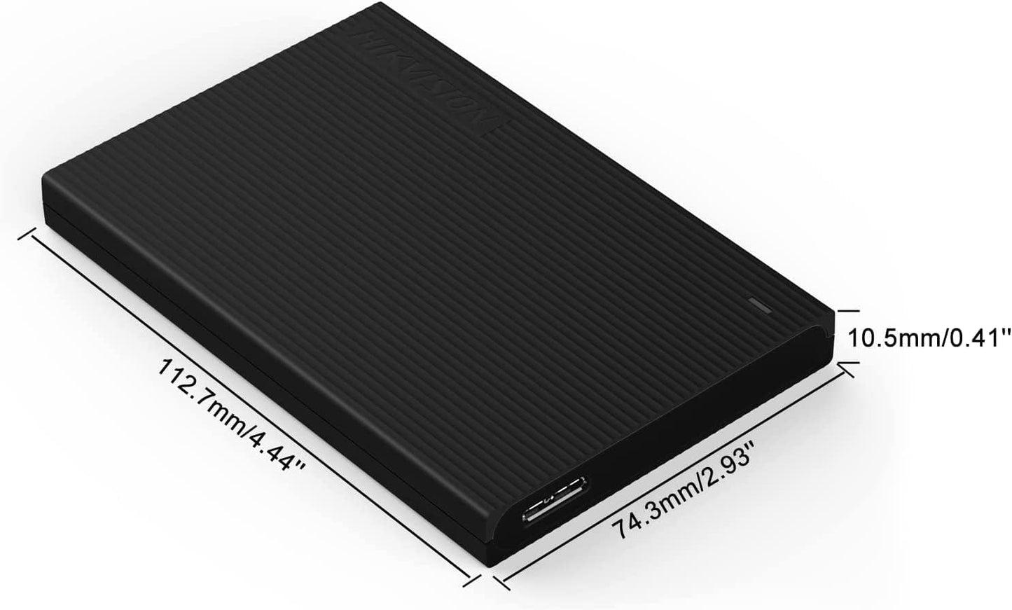 Hikvision T30 Portable HDD 1TB, Hard Disk Drive, Ultra Slim, Mobile External Storage up to 120 M/s USB 3.0, Compatible for Desktop Mobile Phone Laptop (1TB)