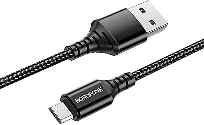 BOROFONE BX54 Ultra bright charging data cable for Micro - Black