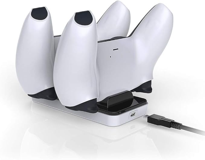 PS5 Controller Charger Station, PS5 Charging Station for Dual Sense Controller, Playstation 5 Accessories - T
