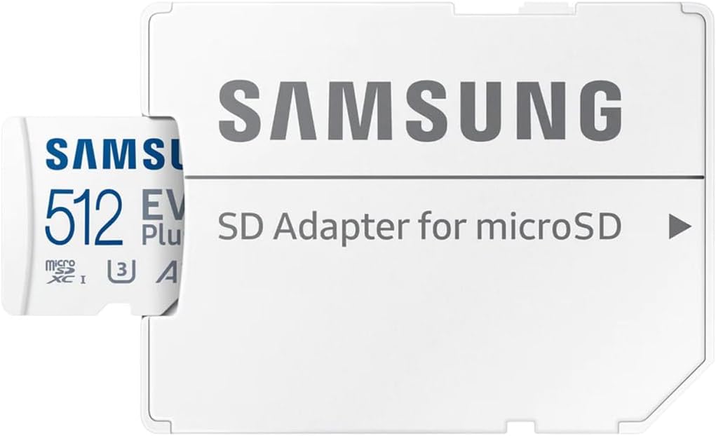 Samsung EVO Plus microSD Memory Card 512 GB, U3, V30, A2, ?MB-MC512KA/TR