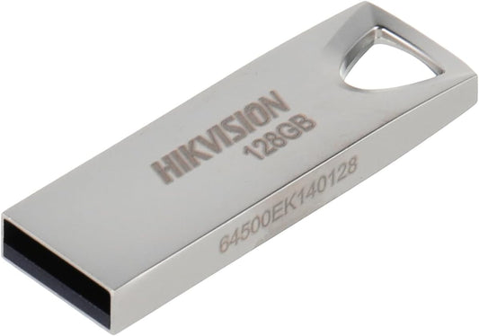 Hikvision M200 Flash Drive 128GB USB2.0, Flash Storage Memory Stick, with Metal Case for Data Storage and Backup, Speed up to 30-80mb/s