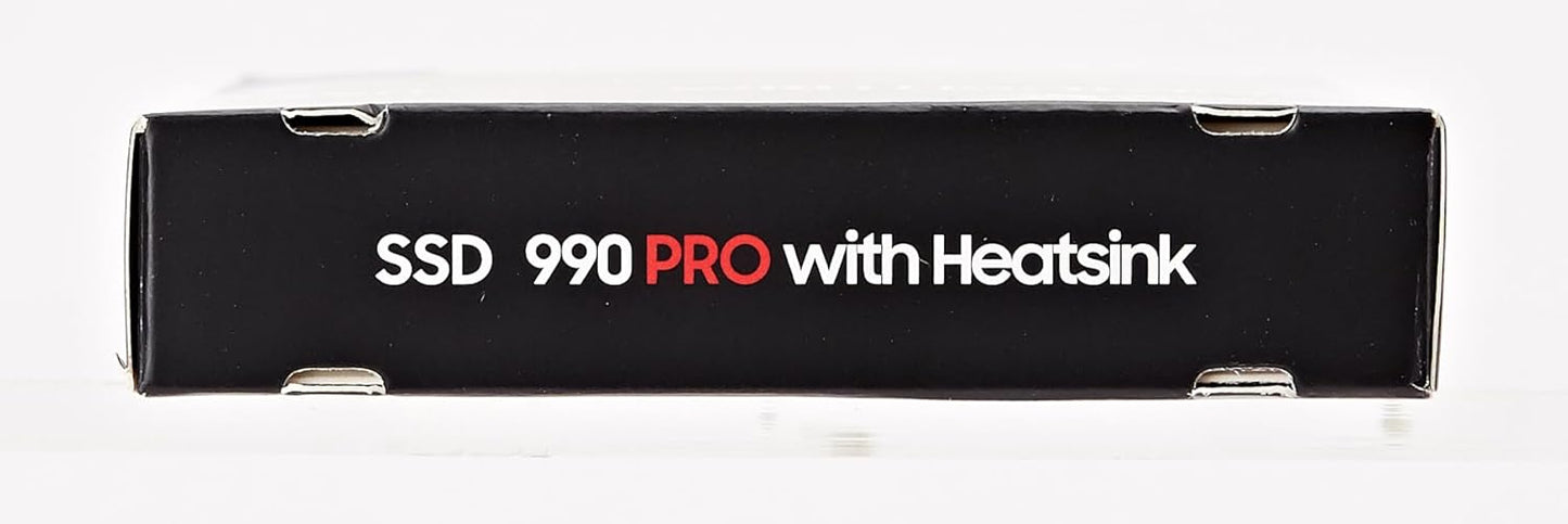 Samsung 990 PRO Heatsink 1TB PCIe 4.0 (up to 7,450MB/s) NVMe M.2 (2280) Internal Solid State Drive (SSD) (MZ-V9P1T0CW)