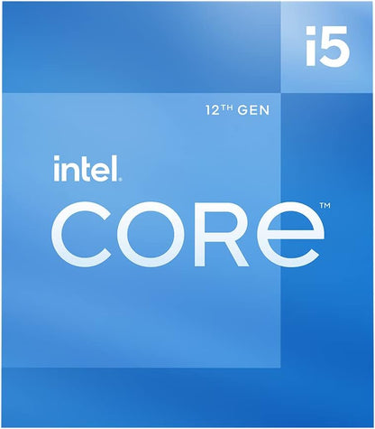 Intel Core i5-12400 12th Generation Desktop Processor (Base Clock: 2.5GHz, 6 Cores, LGA1700, RAM DDR4 and DDR5 up to 128GB) BX8071512400