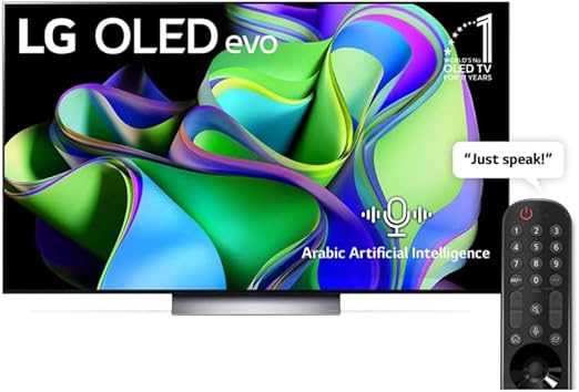 LG, OLED evo TV, 77 inch C3 series, WebOS Smart AI ThinQ, Magic Remote, 4 side cinema, Dolby Vision HDR10, HLG, AI Picture Pro, AI Sound Pro (9.1.2ch), Dolby Atmos, 1 pole stand, OLED77C36LA.AFU