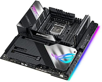 Asus ROG Maximus XIII Extreme (WiFi 6E) Z590 LGA 1200(Intel® 11th/10th Gen) EATX gaming motherboard (PCIe 4.0, 18+2 power stages, 5x M.2 slots, 10 Gb &2.5Gb LAN,Thunderbolt 4, 1.77” Livedash OLED)