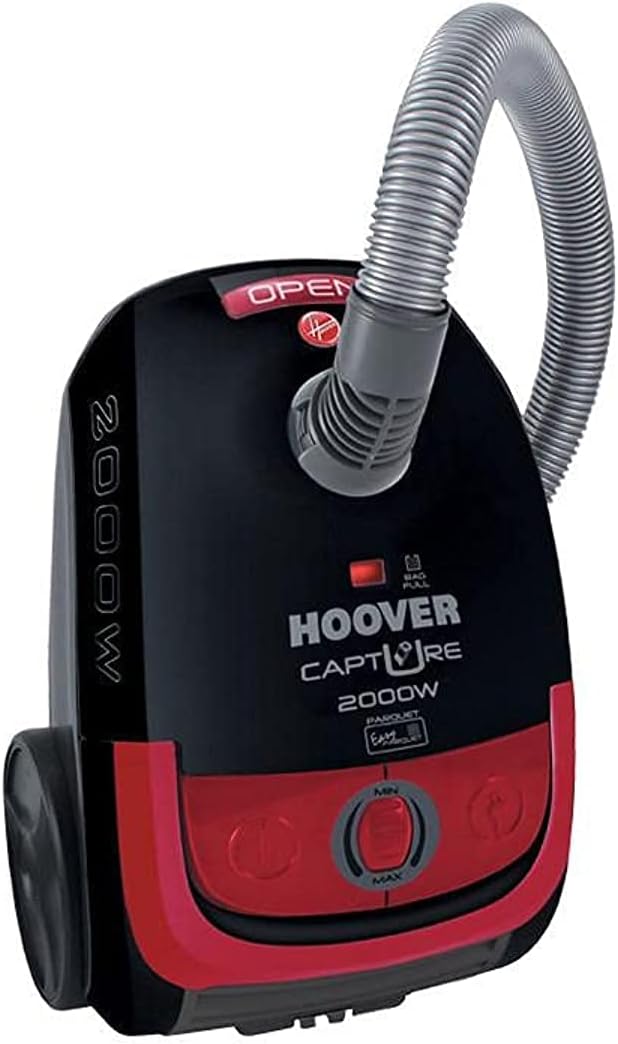 HOOVER Vacuum Cleaner 2000 Watt In Black x Red Color With Carpet and Floor Nozzle TCP2010020,Multicolor