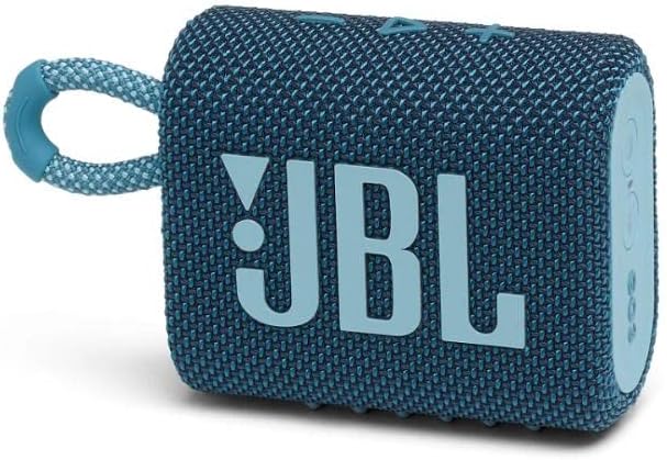 JBL GO 3 Portable Waterproof Bluetooth Speaker - Blue-Small - T
