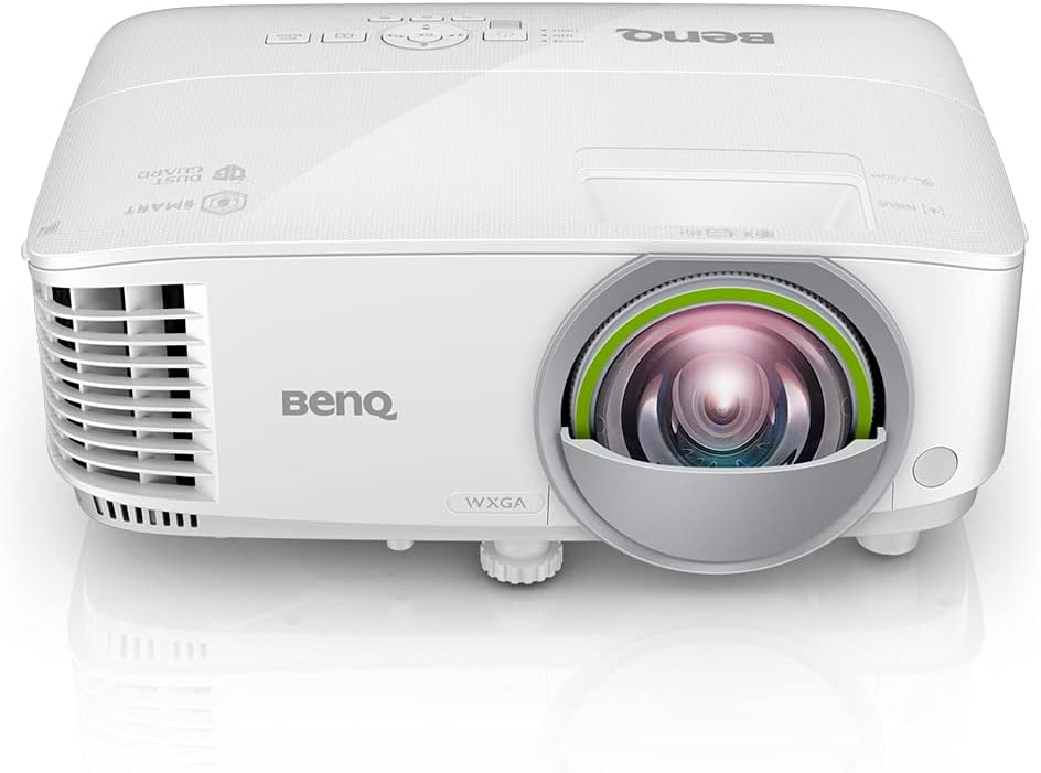 BenQ EW800ST WXGA Short Throw Smart Projector, DLP, Meeting Room Projector, 3300 ANSI Lumens, USB