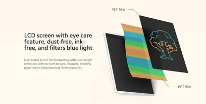 Xiaomi LCD Writing Tablet 13.5" (Color Edition) Vibrant brushstrokes | One-tap clear screen | Magnetic pen | Lightweight and portable | Dust-free and ink-free | Long battery life