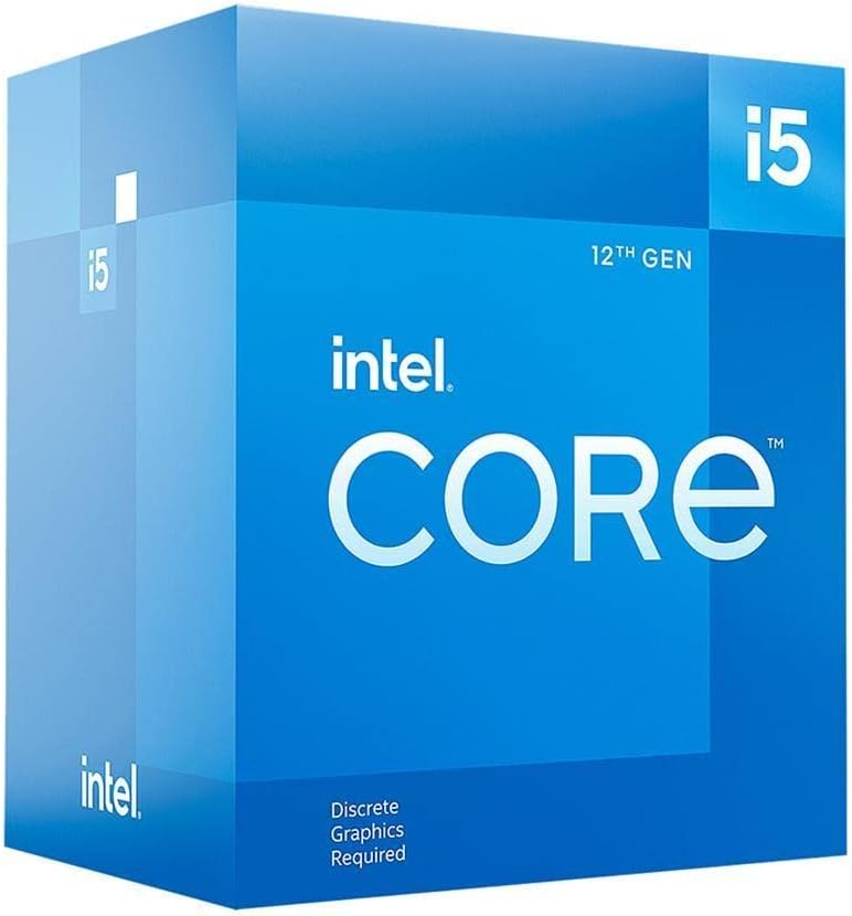 Intel Core i5 Core 12400F Desktop Processor 18M Cache, up to 4.40 GHz,Black