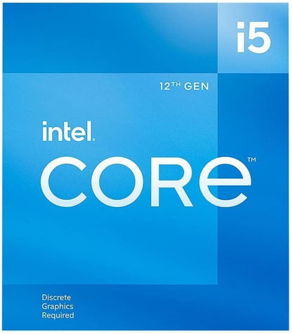 Intel Core i5 Core 12400F Desktop Processor 18M Cache, up to 4.40 GHz,Black