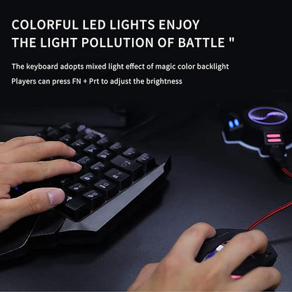RGB Gaming Keyboard and Mouse for PS4/Xbox One/Nintendo Switch/PS3 /PC - T
