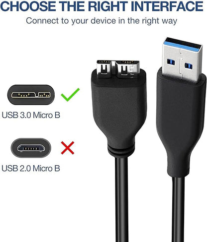 Zonic z1011 external hard disk usb 3.0 data cable for hard disk and charger tablet super speed 50cm - black