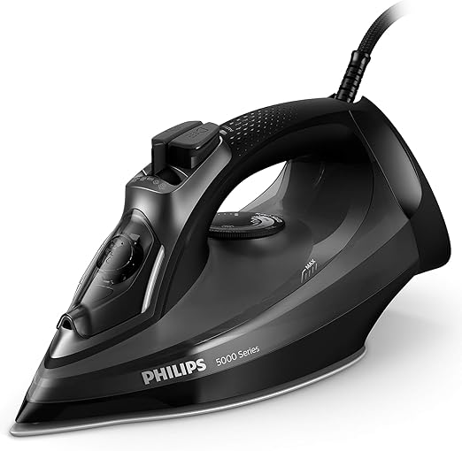 hilips steam iron series 5000, 2600 w power, 45 g/min continuous steam, 200 g steam boost, steamglide plus, dst5040/86, black