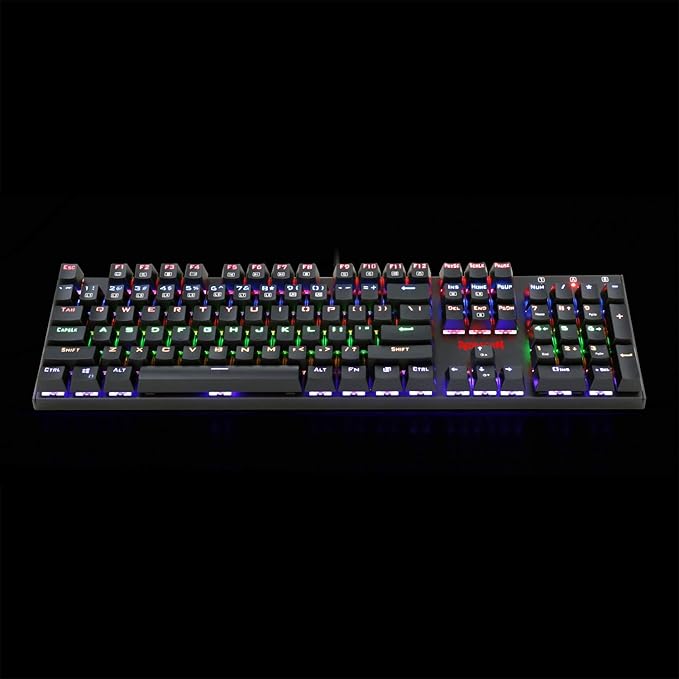 Redragon K565E Rudra Rainbow Mechanical Wired Gaming Keyboard - Blue Switch