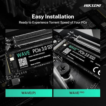 Hikvision HIKSEMI WAVE(P) 256GB NVMe M.2 PCIe Gen 3 SSD Up to 1200MB/s, Internal Solid State Drive for Desktop Laptop Computer - with 3 years warranty support