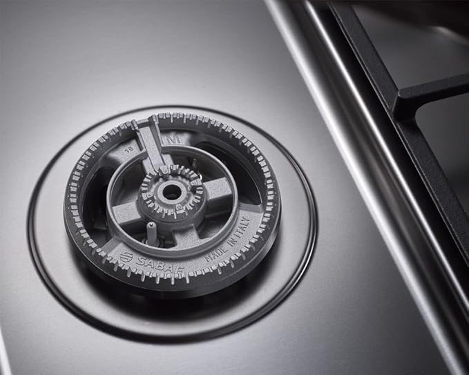 LA GERMANIA Freestanding Cooker 90 x 60, 5 Gas Burner, Stainless x Black 9M10G4A1X4AWW - T