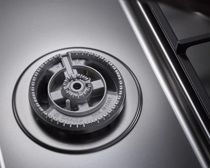 LA GERMANIA Freestanding Cooker 90 x 60, 5 Gas Burner, Stainless x Black 9M10G4A1X4AWW - T